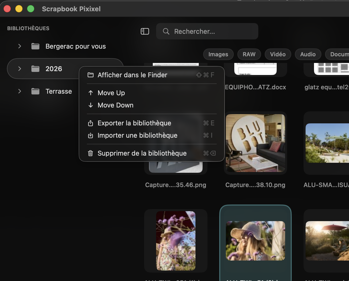 Grille avec labels de couleur